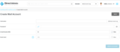 Easily create Email Accounts through your user panel.